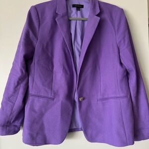 Ann Taylor Women's Purple Textured Blazer, Size 12P